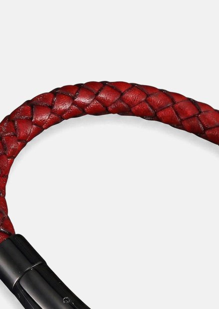 Bransoletka skórzana Crimson Twine