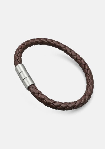 Bransoletka skórzana Iron Weave