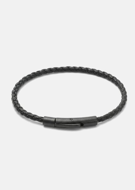 Bransoletka skórzana Obsidian Loop