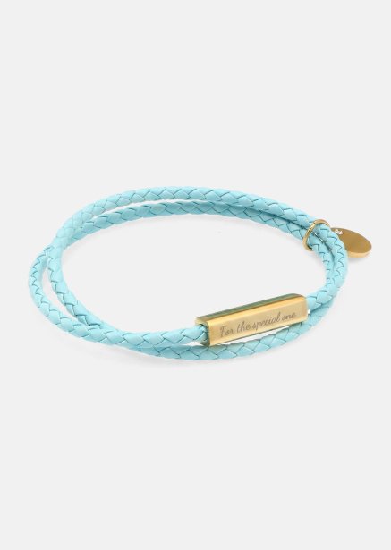 Bransoletka skórzana Azure Charm