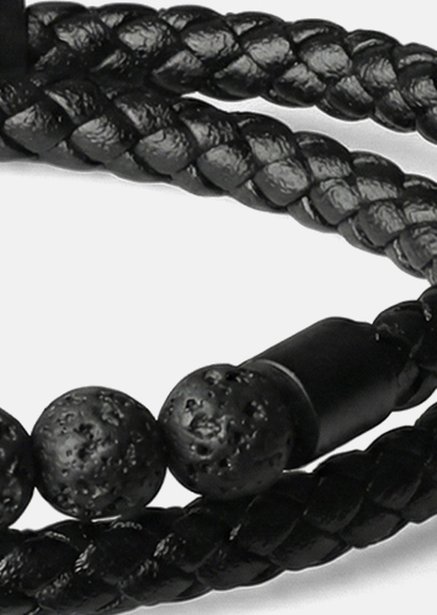Bransoletka skórzana Obsidian Grip