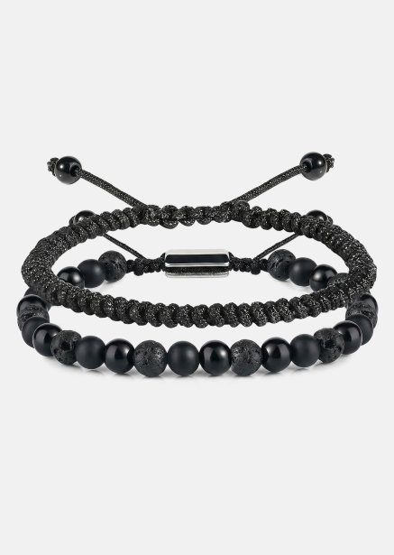 Bransoletka z koralików Obsidian Knot