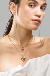 Naszyjnik Golden Heart Mini - 18k Pozłacany