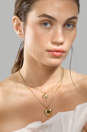 Naszyjnik Golden Heart Mini - 18k Pozłacany