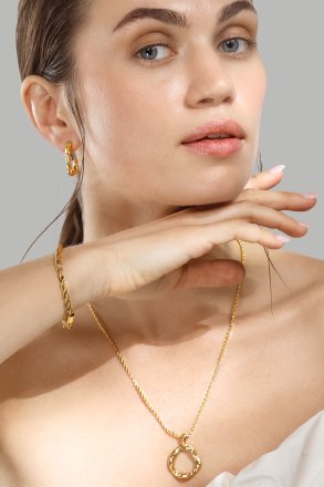 Bransoletka Tresse - 18k Pozłacana