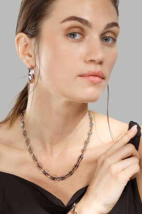 Naszyjnik Bold Link – Posrebrzany