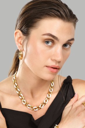 Pierscionek Golden Link - 18K Pozłacany