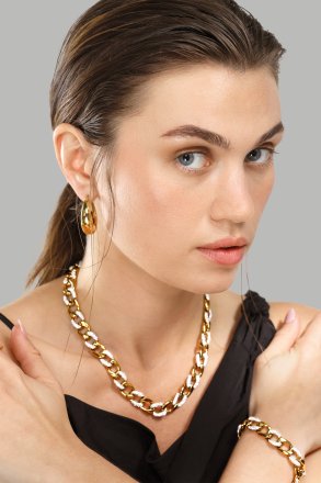 Kolczyki Bold Curve – 18k Pozłacane