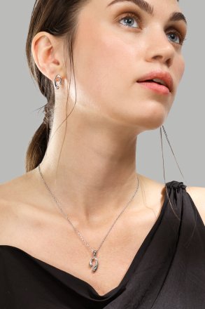 Naszyjnik Silver Flow – Posrebrzany