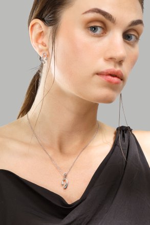 Naszyjnik Silver Flow – Posrebrzany