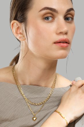Bransoletka V-Lock - 18k Pozłacana