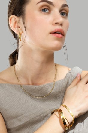 Bransoletka Twist Cuff - 18k Pozłacana