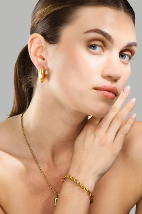 Naszyjnik Black Luxe - 18k Pozłacany