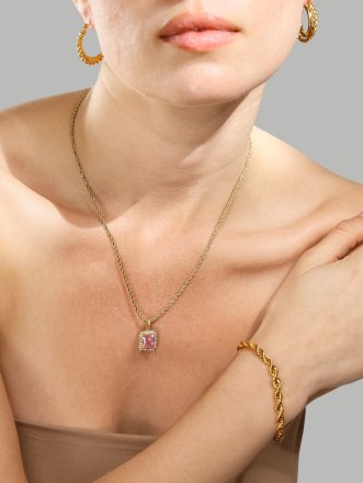 Bransoletka Tresse - 18k Pozłacana