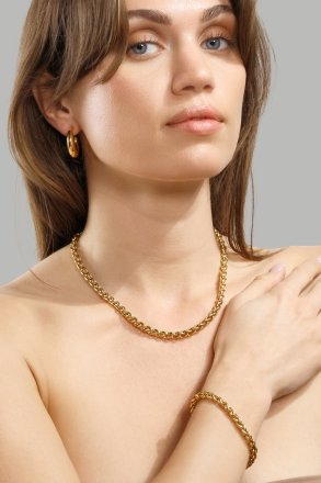 Bransoletka Twist Bold - 18k Pozłacana
