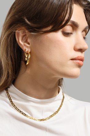 Kolczyk Shine Hoops - 18k Pozłacany