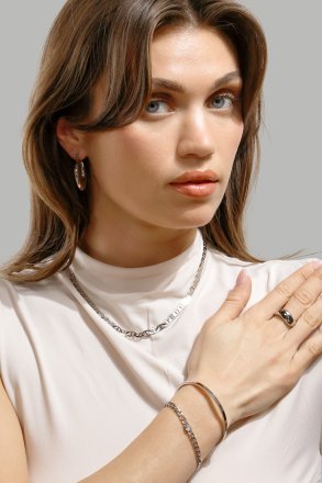 Bransoletka Core – Posrebrzana