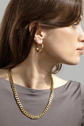 Pierścionek Bold Flow - 18k Pozłacany