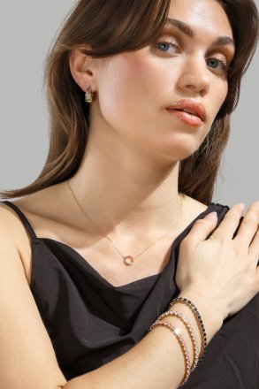 Bransoletka Brillara - 18k Pozłacana
