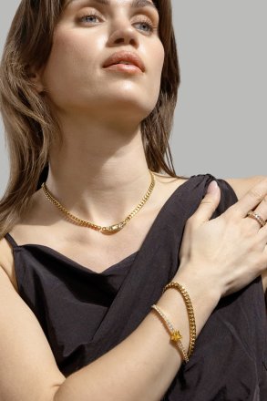 Pierścionek Pearl Scylla - 18k Pozłacany