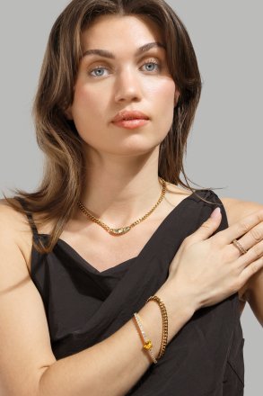 Pierścionek Pearl Scylla - 18k Pozłacany