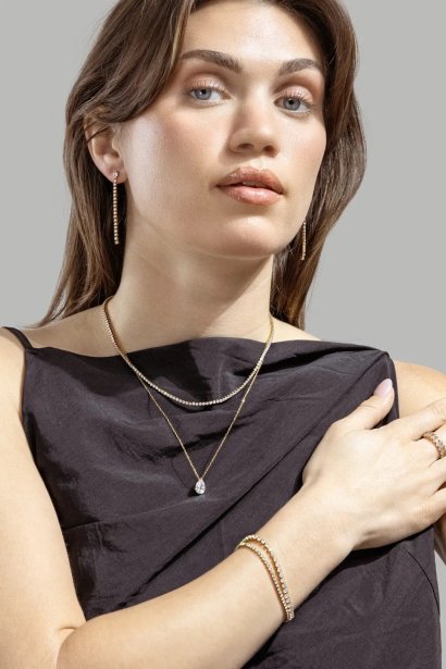 Bransoletka Gloria Band 2.2mm - 18k Pozłacana