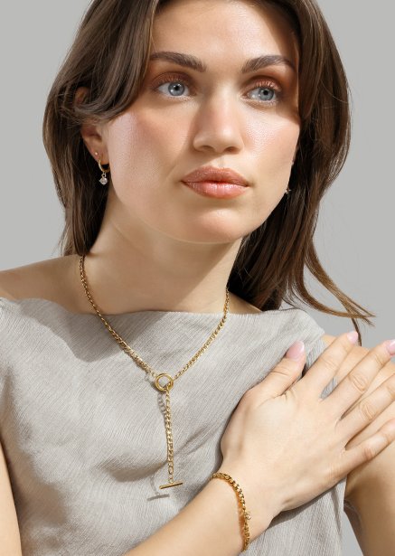 Kolczyk Celeste Drops - 18k Pozłacany