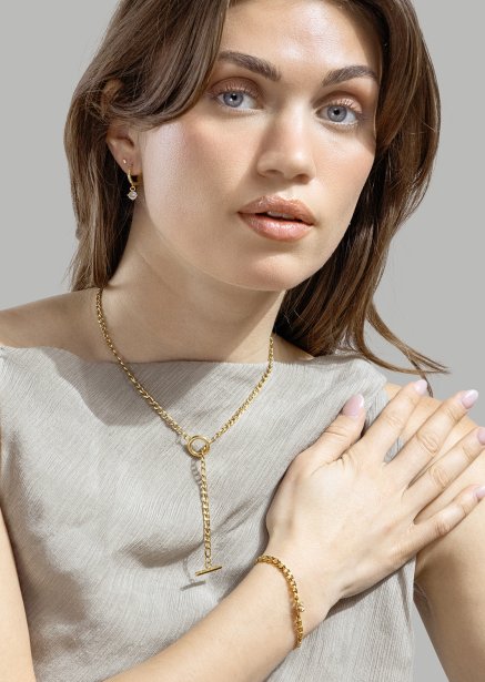 Kolczyk Celeste Drops - 18k Pozłacany