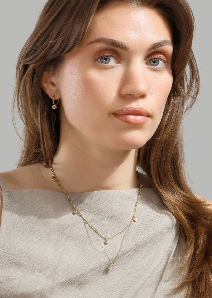 Radiance Drop Kolczyki – 18k Pozłacane