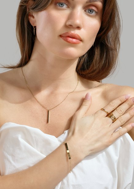 Bransoletka Lineara - 18k Pozłacana