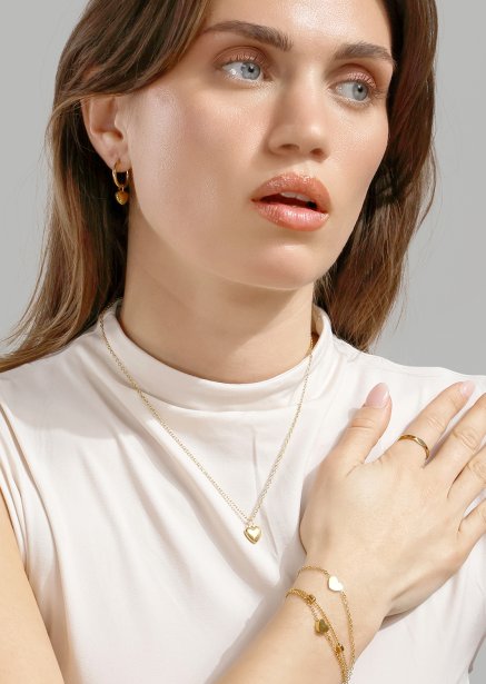 Naszyjnik Heartbeat - 18k Pozłacany