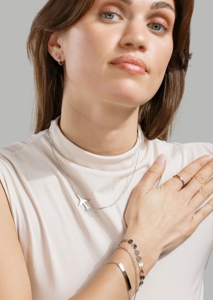 Bransoletka Solea - Posrebrzana