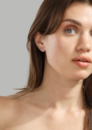 Kolczyk Golden Hoof - Posrebrzany