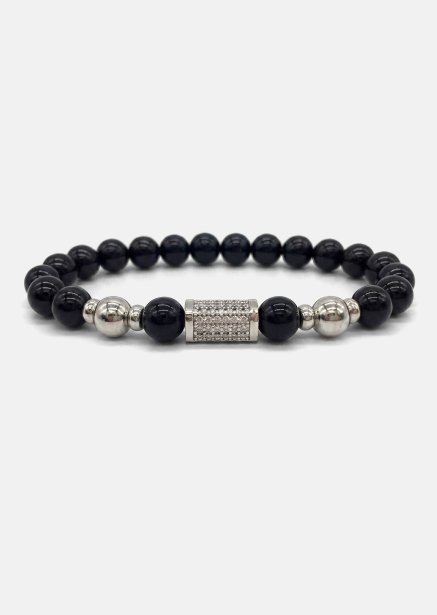 Bransoletka z koralików Obsidian Valor