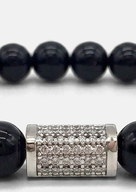 Bransoletka z koralików Obsidian Valor