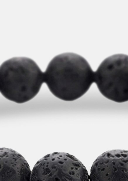 Bransoletka z koralików Obsidian Thread