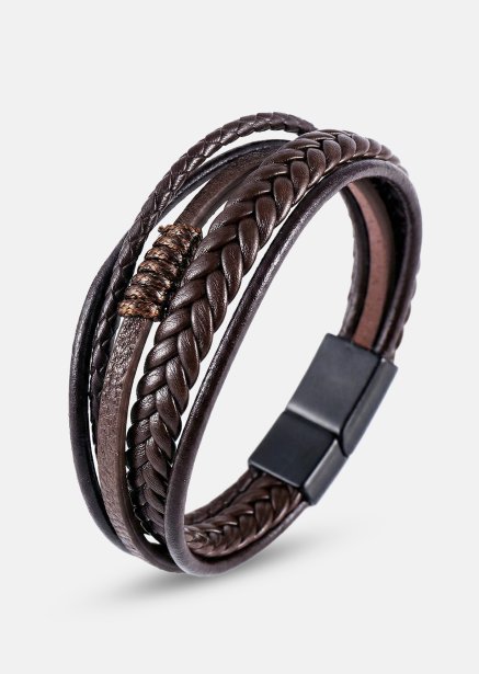 Bransoletka skórzana Cavalier Weave