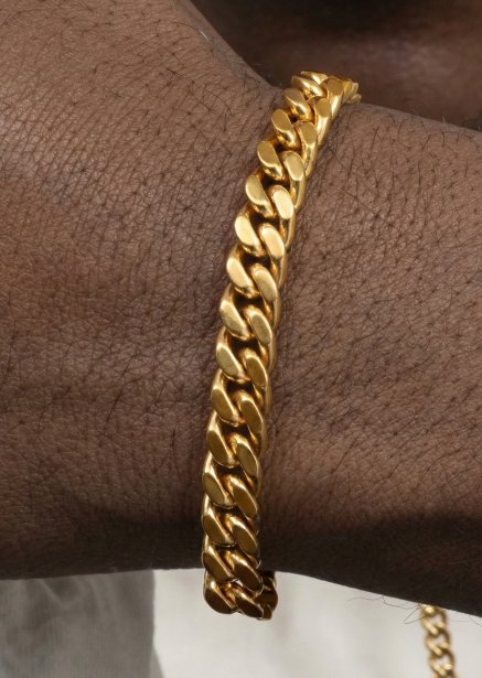 Bransoletka Excalibur Link - 18k Pozłacana