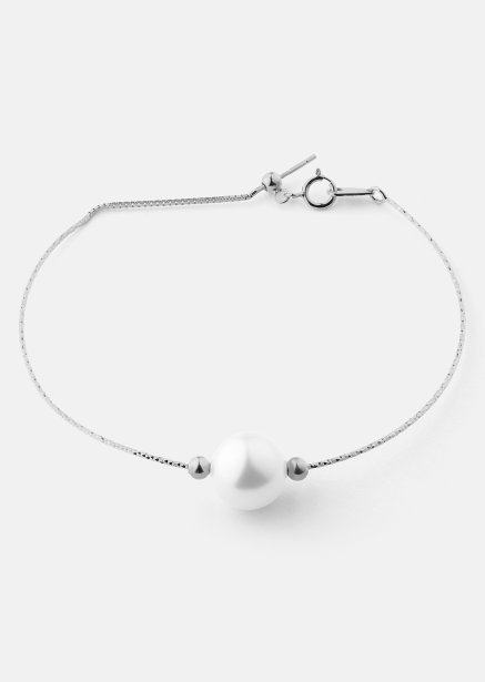 Bransoletka Pearl Aura - Posrebrzana