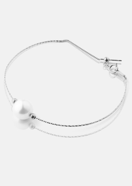 Bransoletka Pearl Aura - Posrebrzana