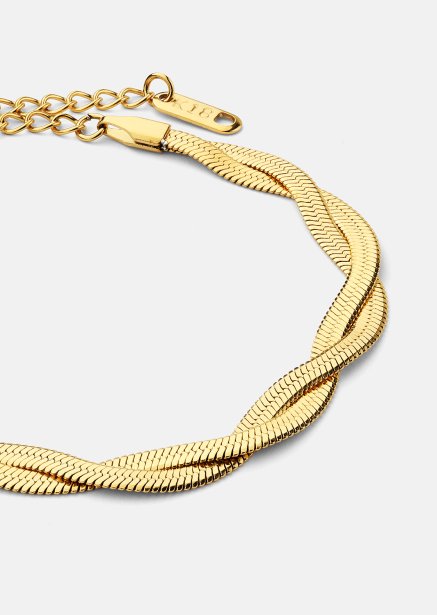 Bransoletka Twist Glow - 18k Pozłacana
