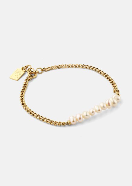Bransoletka Golden Pearl Chain - 18k Pozłacana