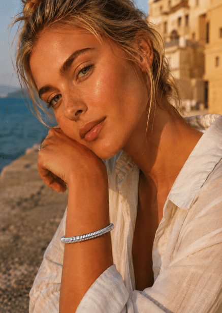 Bransoletka Aurevia Flow - Posrebrzana