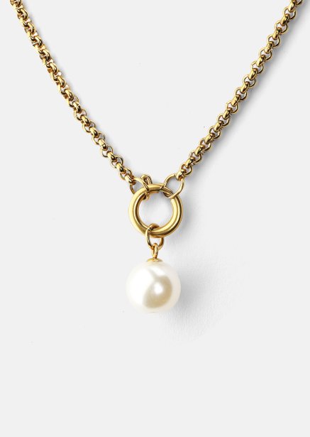 Naszyjnik Opal Circle Necklace - 18k Pozłacany