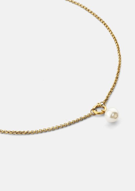 Naszyjnik Opal Circle Necklace - 18k Pozłacany