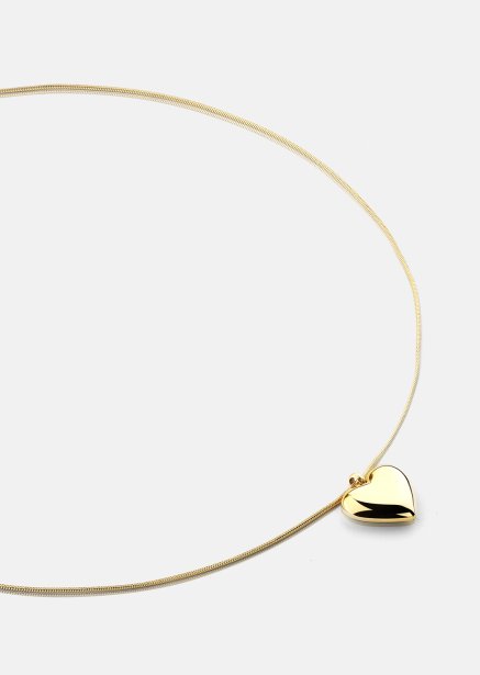 Naszyjnik Opal Eternal Heart - 18k Pozłacany