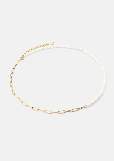 Naszyjnik Pearl Harmony - 18k Pozłacany