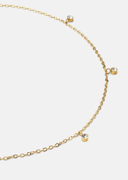 Naszyjnik Luna Drops- 18k Pozłacany