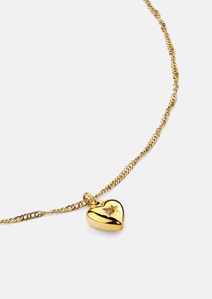 Naszyjnik Heartshine – 18k Pozłacany