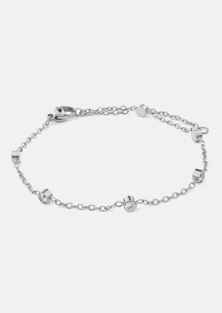Bransoletka Dainty Sparkle - Silver Plated